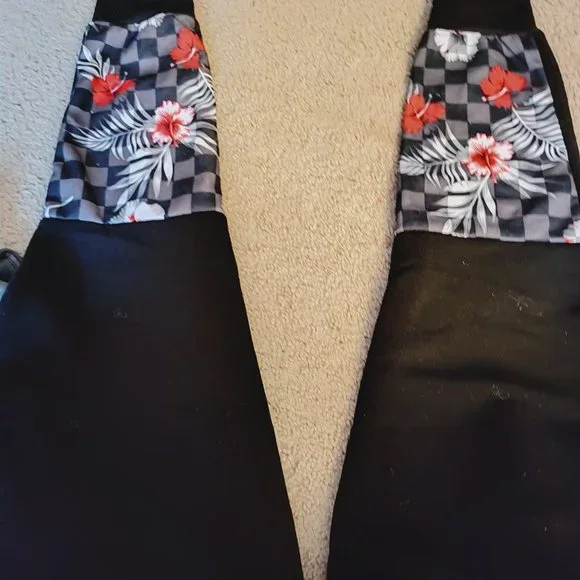 SOUTHPOLE BLACK FLOWER JOGGERS - MENS XL - EXCELLENT CONDITION - Picture 5 of 6